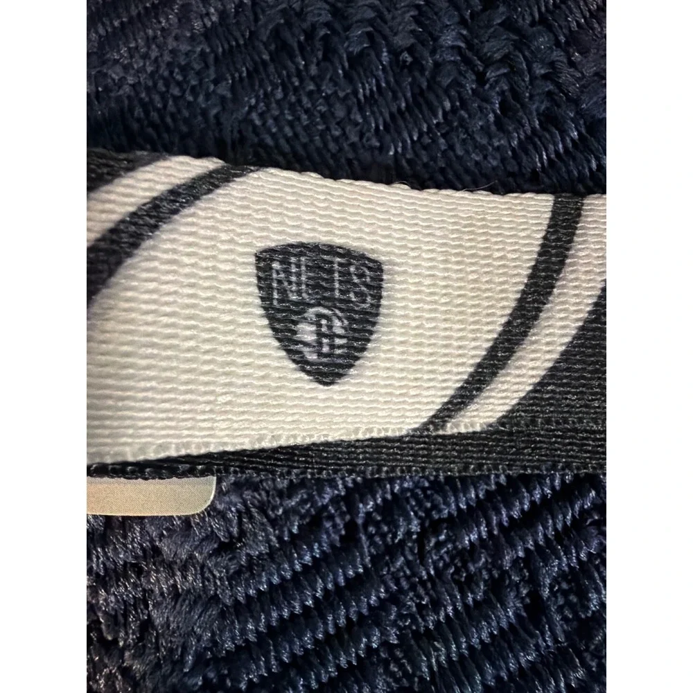 NBA Brooklyn Nets Adjustable Dog Collar Large Black White Basketball Pet Gear